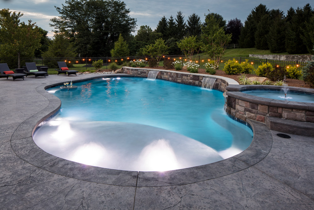 pool, patio landscaping